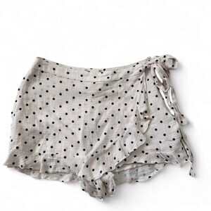 Altar’d State Polka Dot Tie-Waist Skort